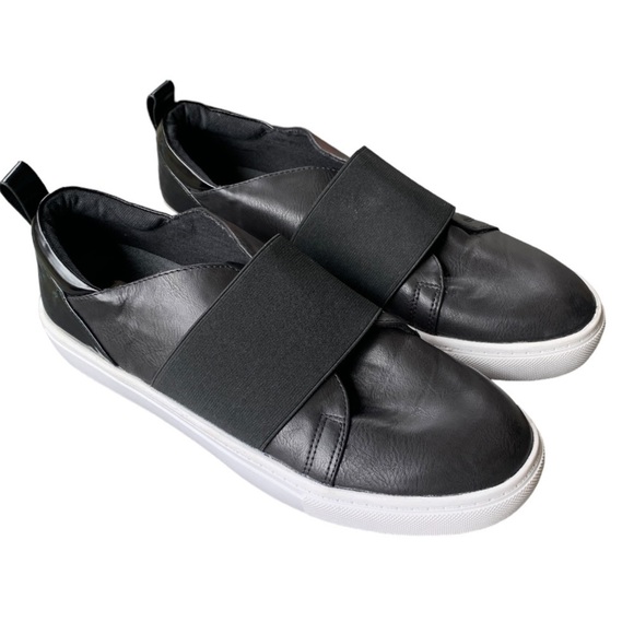 NEW Steve Madden Edison Black Slip On Sneaker / Shoes Size 7.5 Casual Flats - Picture 9 of 11